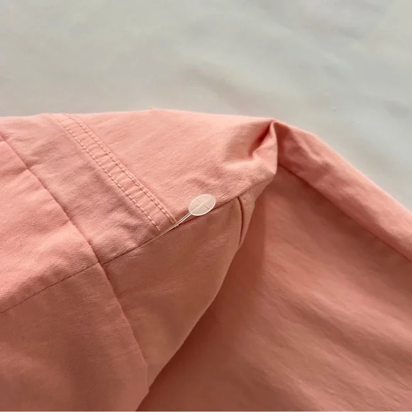 NWT Sz. 14 Large Ruby Road Salmon Coral Pink Capri Pants Rayon Summer Spring - Picture 4 of 5